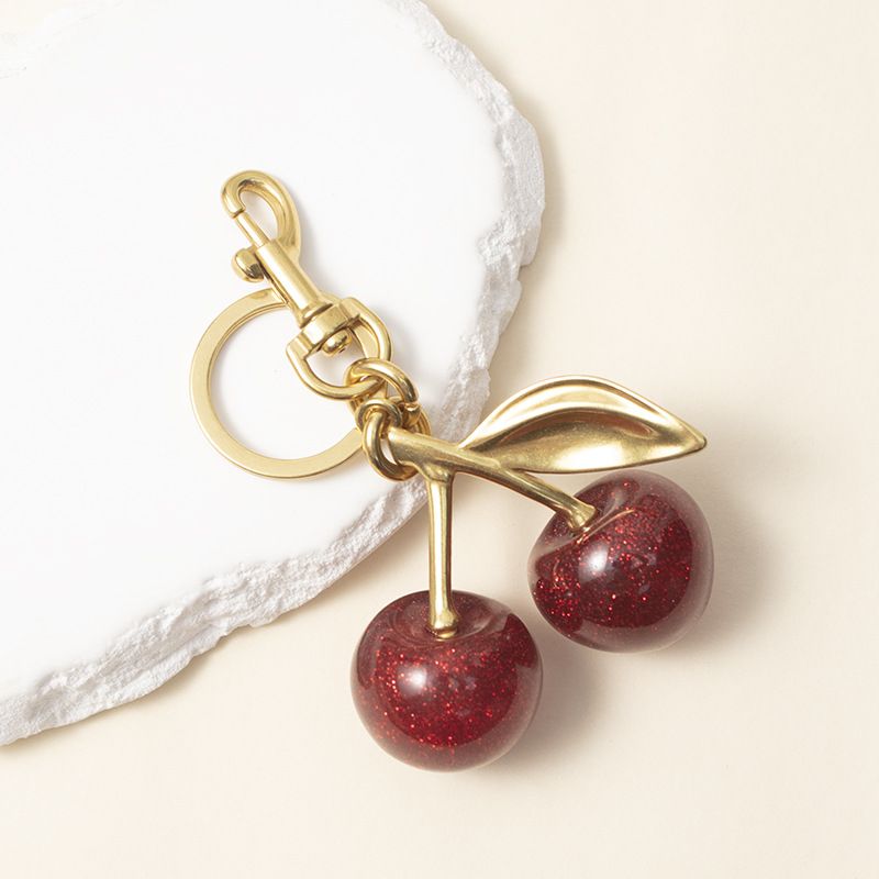 Cherry High-End Decoration Backpack New Pendant Black Keychain Replacement Bag Charm_voghion.com