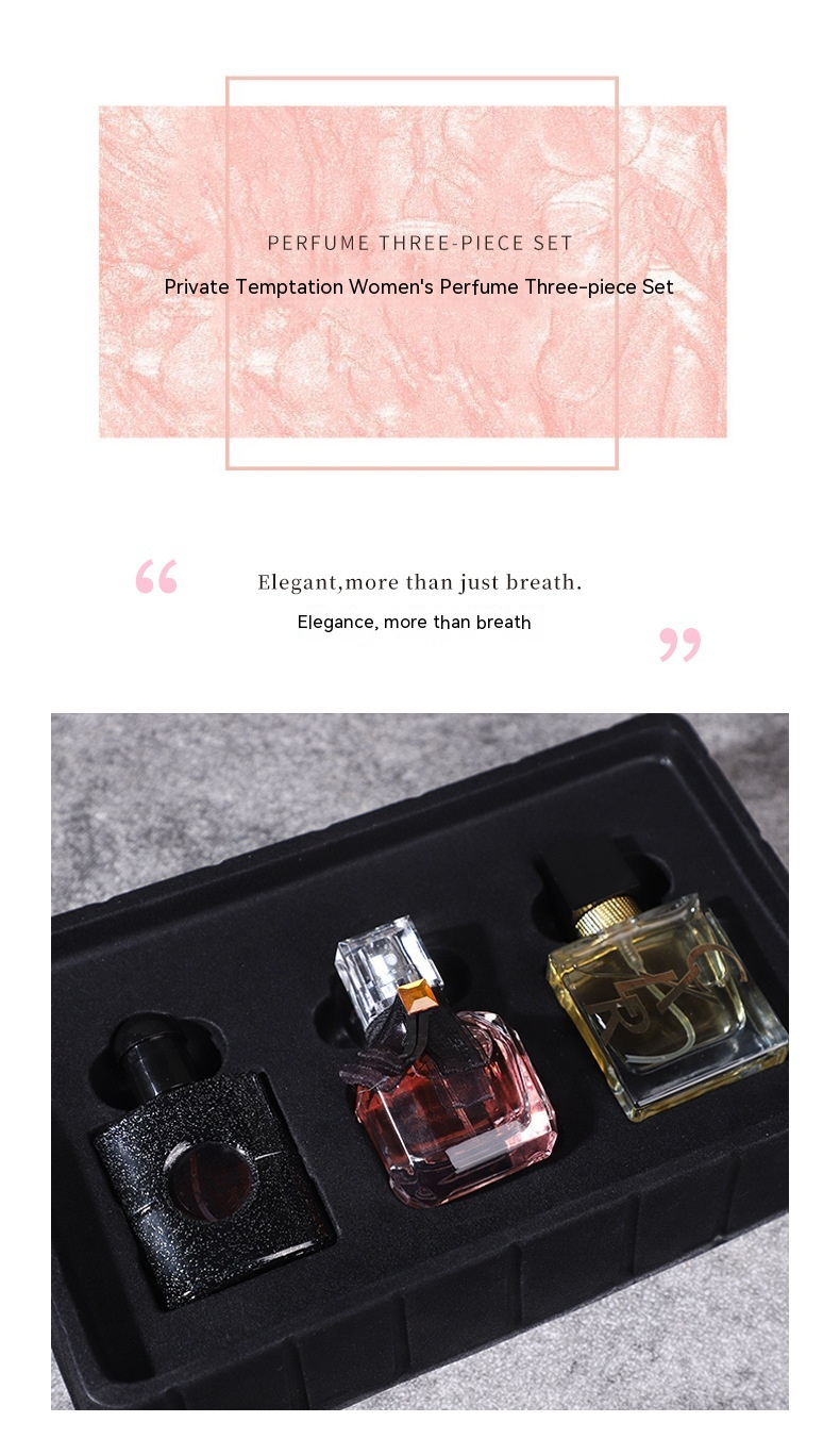New Perfume Gift Box, Popular Online, Private and Seductive Three Piece Women's Perfume Set, Lasting Eau De Toilette, Floral Fragrance_voghion.com
