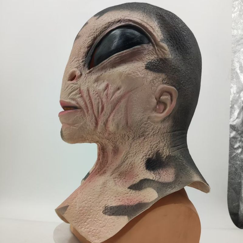 Alien Headgear Halloween Cospay Alien Latex Mask_voghion.com