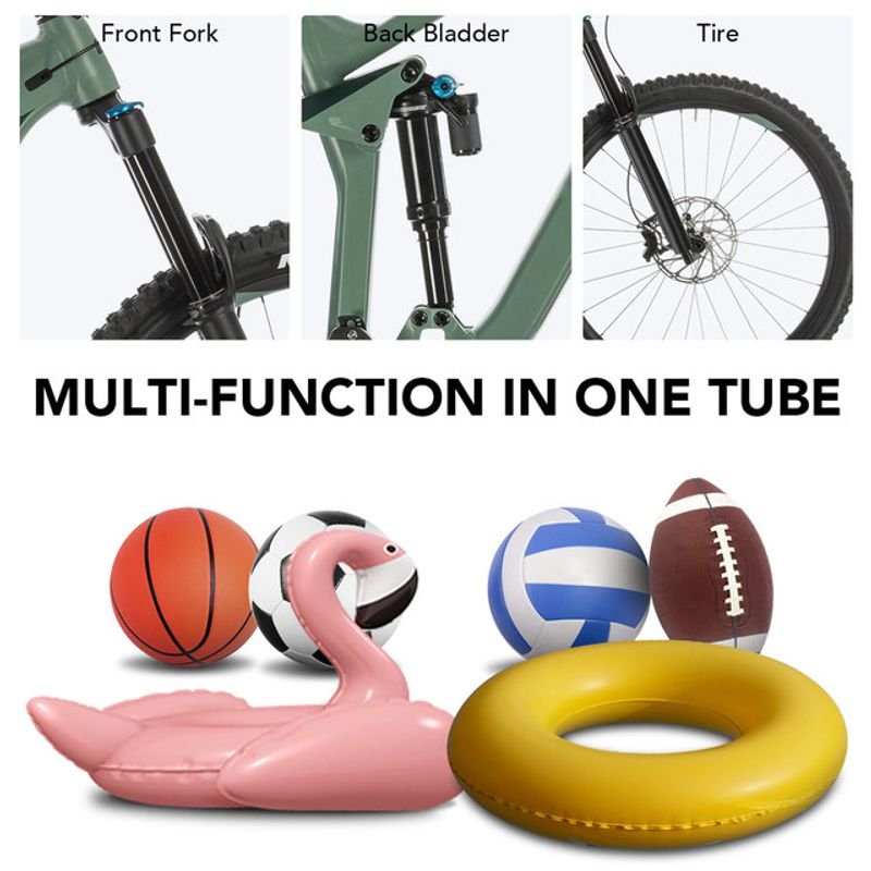 Tragbare Hochdruck-Fahrradluftpumpe mit 500 psi und Manometer für Gabel und Hinterradaufhängung, Stoßdämpfer, Mountainbike-Pumpe_voghion.com