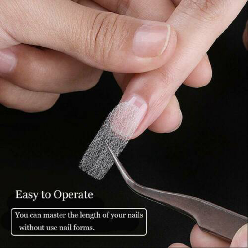 Fibre de verre en soie, 5/10/20 pièces/lot, pour Extension d'ongles, soie Non tissée, fibre de Gel pour ongles, acrylique français s_voghion.com