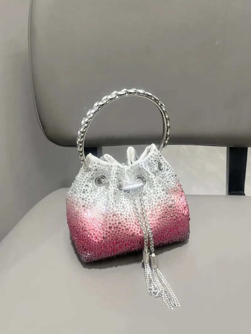 Griff Rhein Stein Abend Clutch Tasche Brieftasche Und Handtasche Schulter Glänzenden Kristall 250225l_voghion.com
