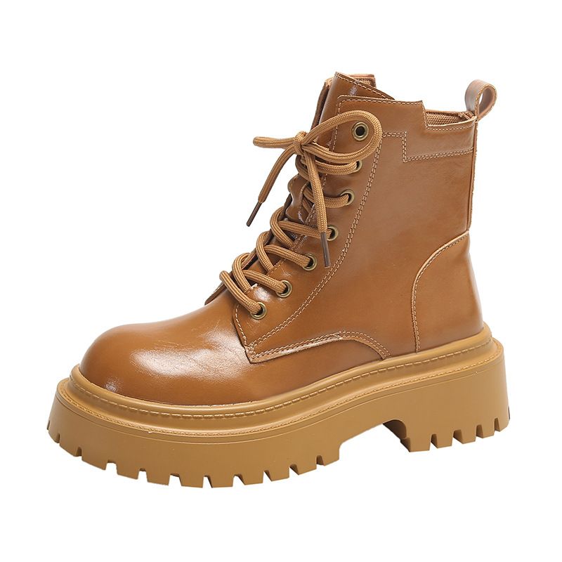 35-42 Large Size Martin For Women 41 To 43 Wide Fat Feet New Thick Sole Women's Low Heel Short Boots_voghion.com