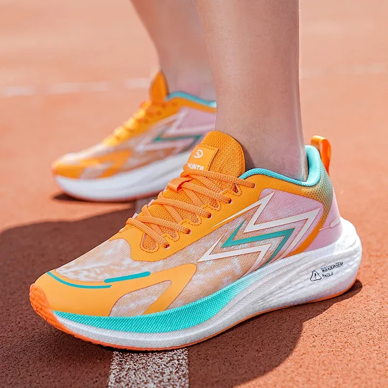 Professionelle Marathon-Laufschuhe, Rennlaufschuhe mit durchgehender Carbonplatte, stoßdämpfende Trainingssportschuhe für Jugendliche_voghion.com