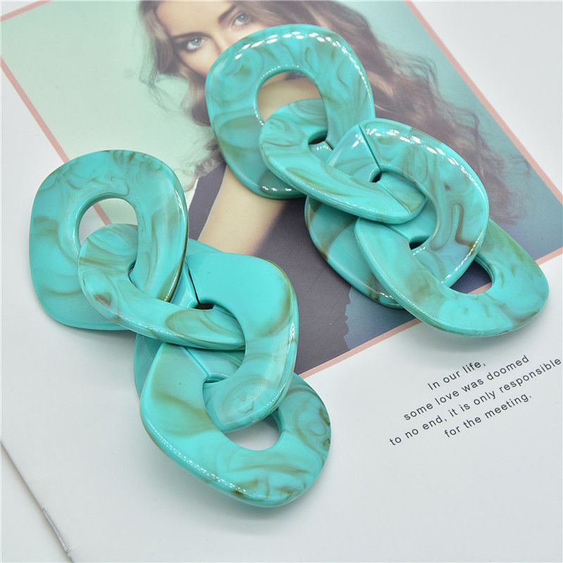 Trendy Long Exaggerated Elegant Personality Acrylic Decorative Earrings_voghion.com