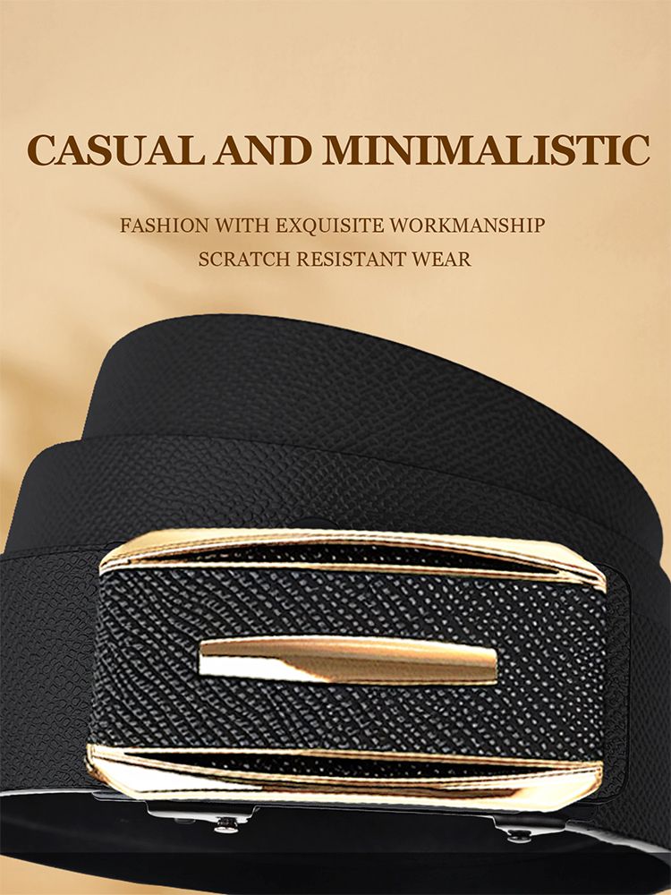 HOT New Fashion 12 Constellations Automatic Alloy Toothless Buckle Business Leather Men's Jeans High Quality PU_voghion.com