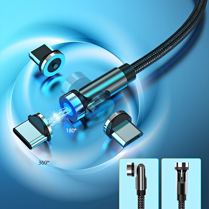 540° vrtljiv magnetni sesalni polnilni kabel - popolno darilo za rojstne dneve, veliko noč in še več!_voghion.com