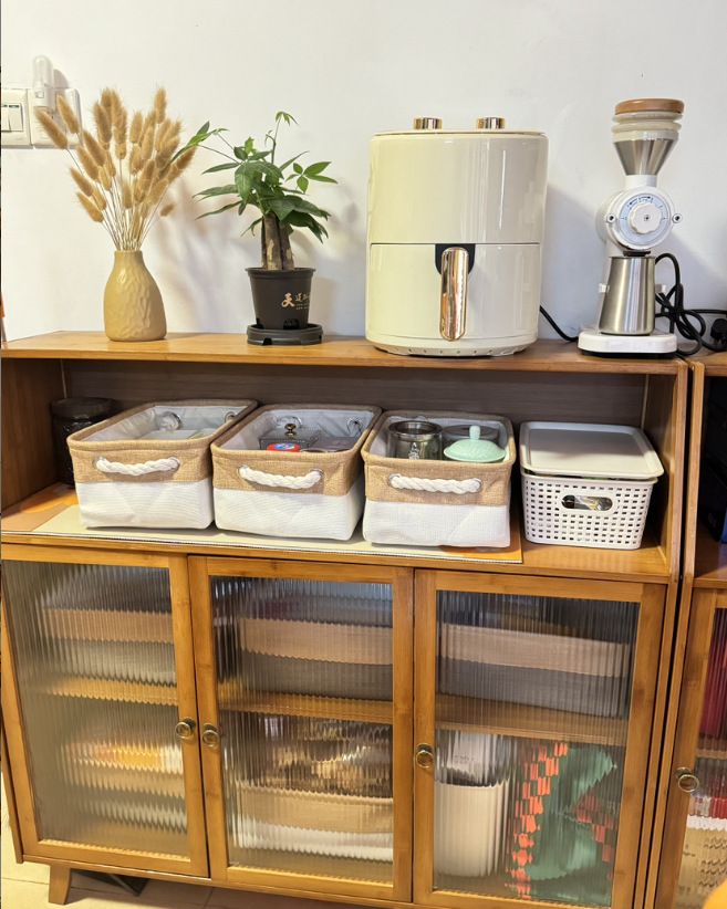 Storage Basket Large Foldable Storage Rack Decorative Basket Gift Closet Linen Organizer Fabric Storage Cubes_voghion.com