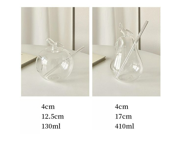 Eigenzinnig schattig sapdrinkend creatief eend peervormig glazen cocktailbekertje voor thuisgebruik voor meisjes_voghion.com
