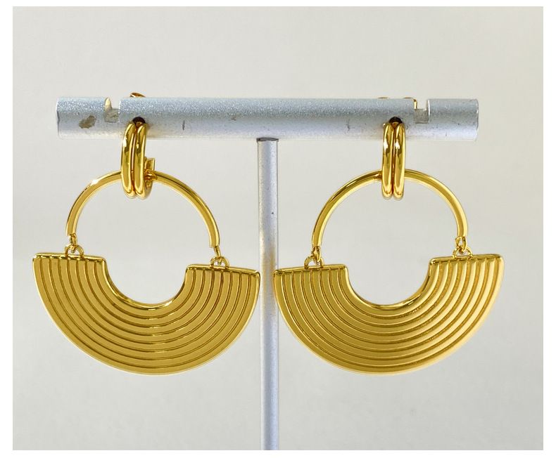 Set di gioielli da donna, orecchini in acciaio al titanio alla moda, design personalizzato, modello speciale, orecchini di alta qualità in acciaio inossidabile, popolari._voghion.com