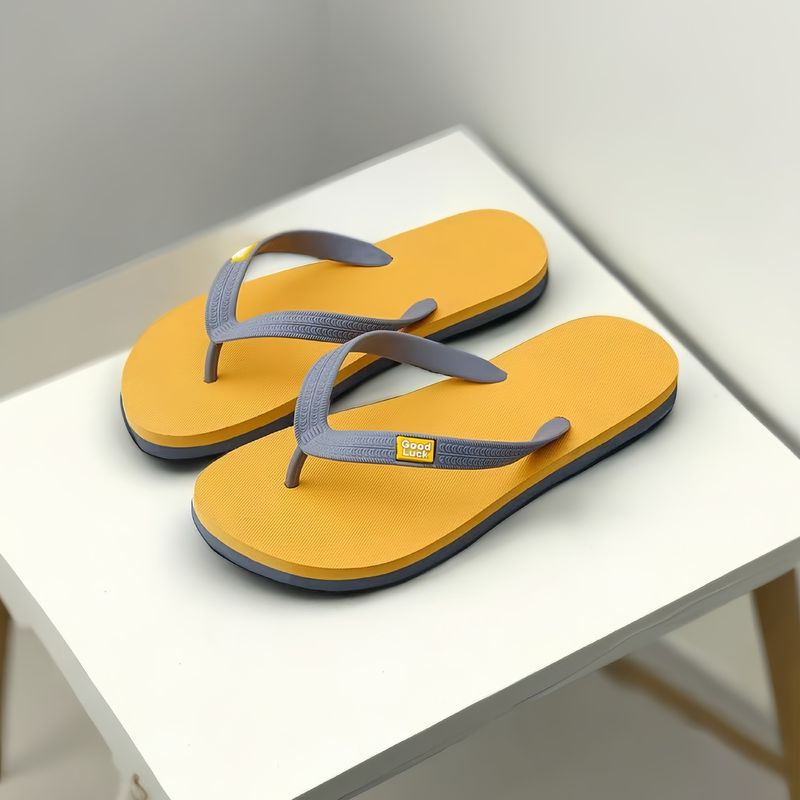 Infradito da uomo, estive e casual, adatte sia per la casa che per l'esterno, pantofole alla moda con suola bicolore, da spiaggia per uomo_voghion.com