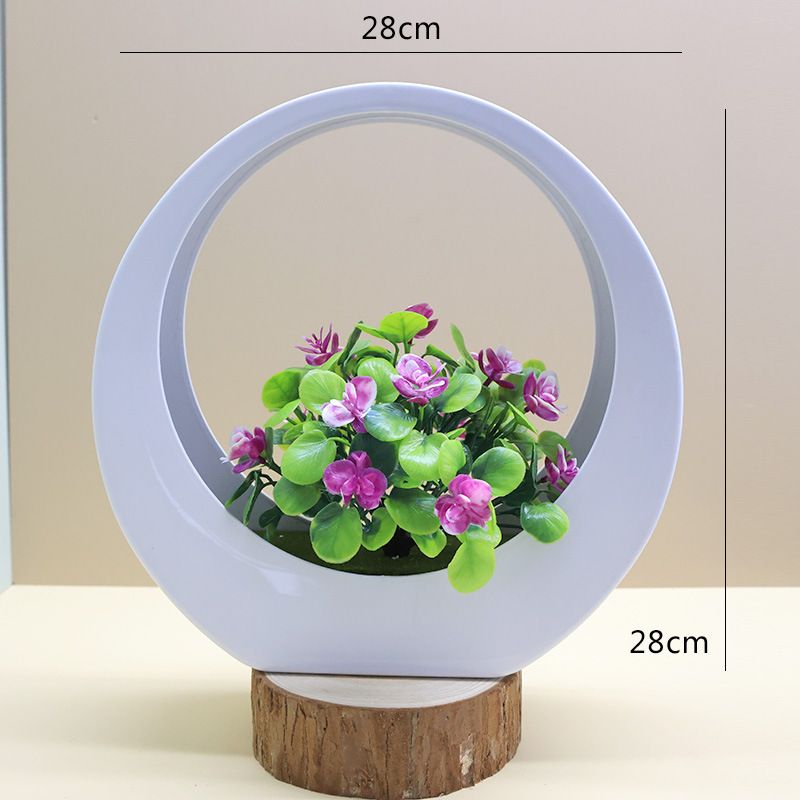 Wohnmöbel Simulation Grünpflanzen Kunststoff Kunstblumen kreative Bonsai Desktop Ornamente Blume Simulation Pflanzen_voghion.com