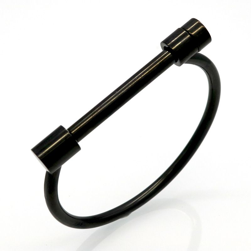 Titanium Steel Horseshoe Vacuum Gold Plated Bracelet D Shaped Horseshoe Buckle Stainless Steel Bracelet_voghion.com
