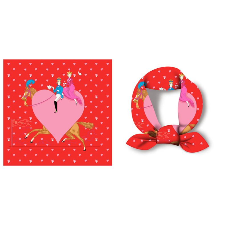 Bufanda cuadrada pequeña de 53 cm, regalo para mujer, edición coreana, nueva bufanda de amor, chal de seda estilo niña linda_voghion.com