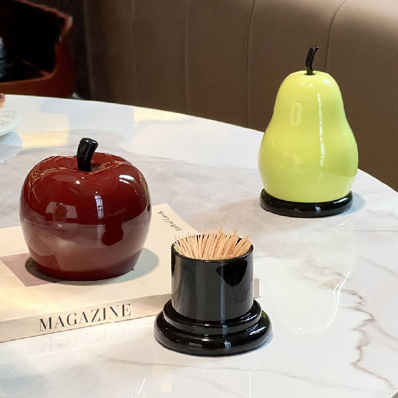 Cartoon Personalized Holder Home Use Light Luxury High-end Jar Creative Dental Floss Cotton Swab Toothpick Box_voghion.com