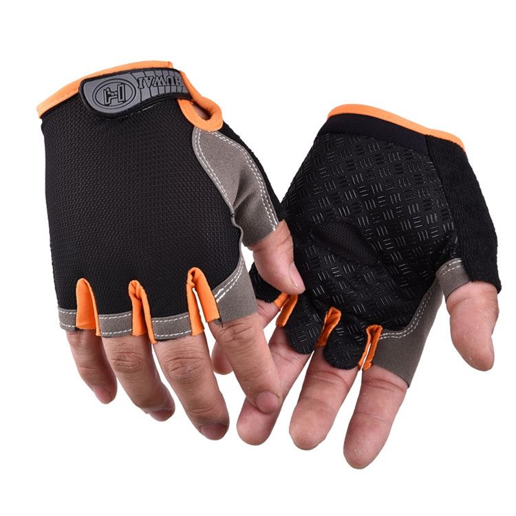 Cycling Half Finger M Spring Summer Non-Slip Fishing Outdoor Mesh Thin Breathable Fingerless Fitness Sports Gloves_voghion.com