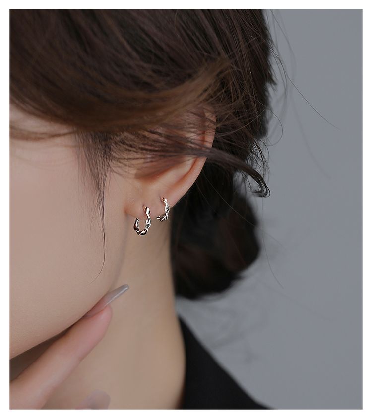 Orecchini da piercing in argento puro S999 da donna, nuovi 2025, non è necessario rimuoverli per dormire, orecchini a bottone con osso_voghion.com