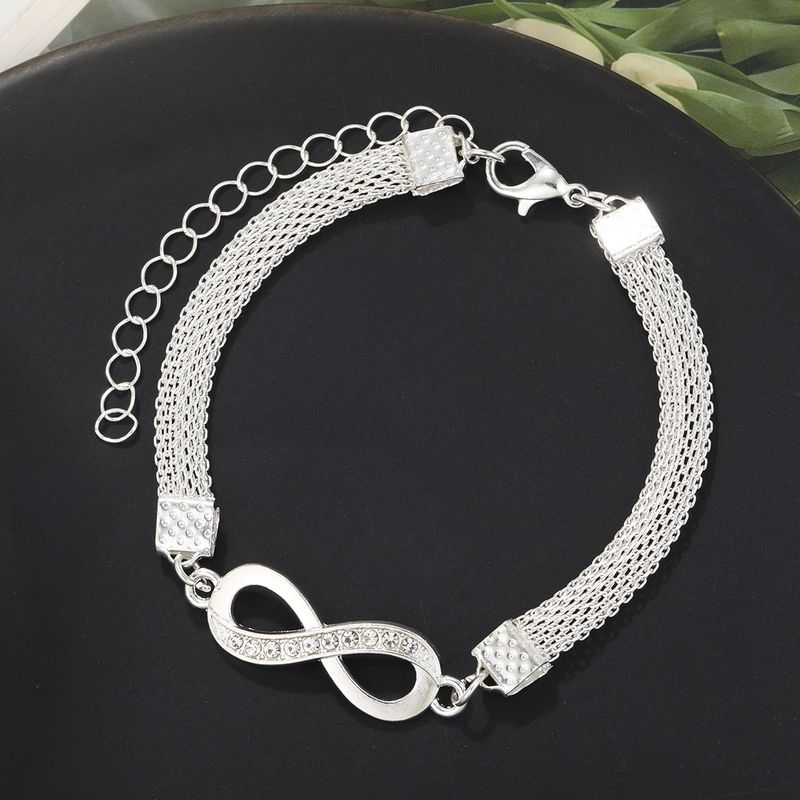 Heißverkauftes Full Beach Fashion Point Diamond Heart Fußkettchen Armband 2-teiliges Set_voghion.com