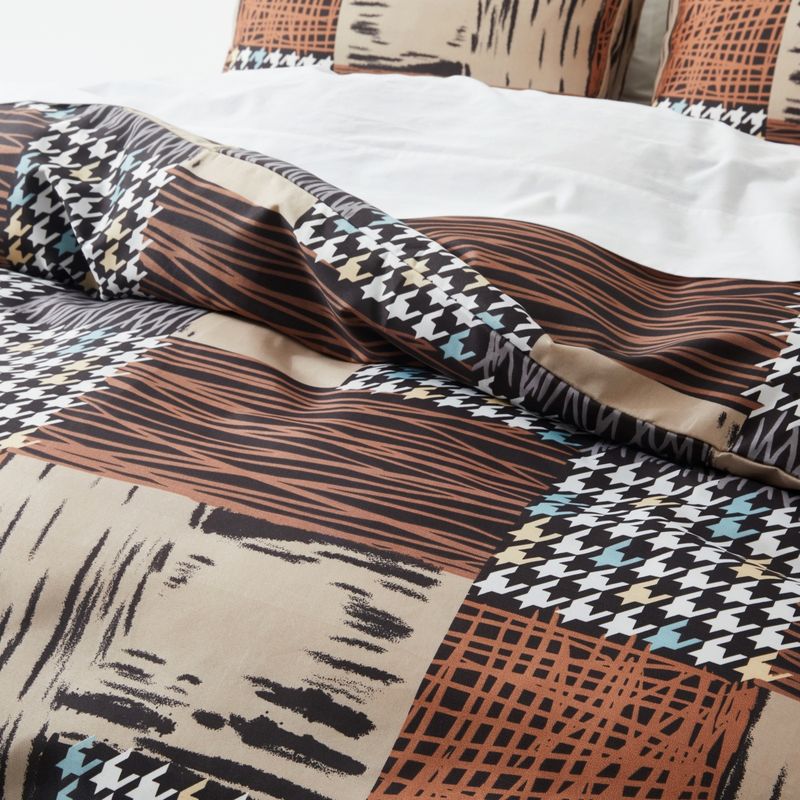 Soft Fiber Plaid Leopard Zebra Print Quilt Cover Duvet Cover Home Textile Bedding Three Piece Set_voghion.com