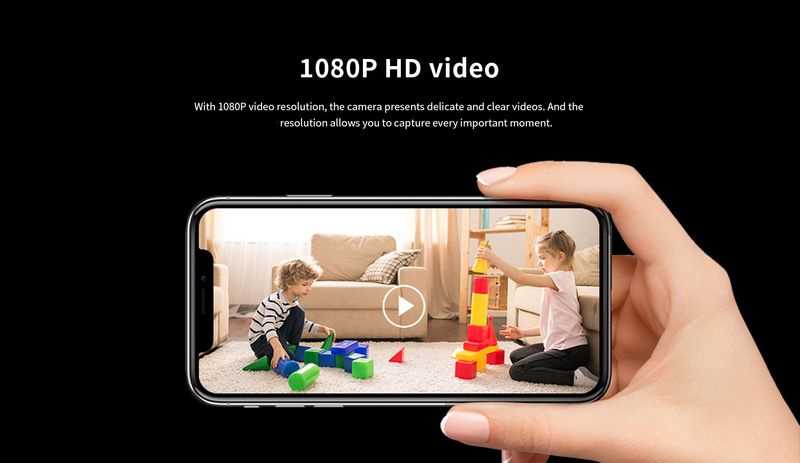 Mobilier de casă 5 milioane de mașini Wifi wireless de interior Home HD conectate la telefonul mobil cu telecomandă, viziune nocturnă, monitor inteligent_voghion.com