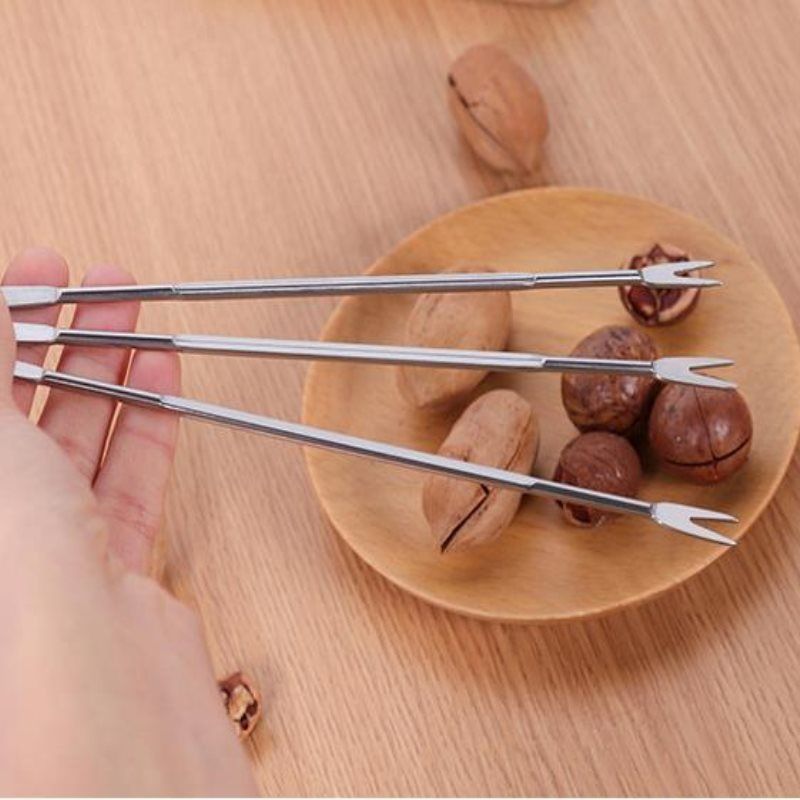 Walnut needle Walnut Fork multi-purpose stainless steel Seafood crab needle fruit fork walnut needle Walnut Fork in stock_voghion.com