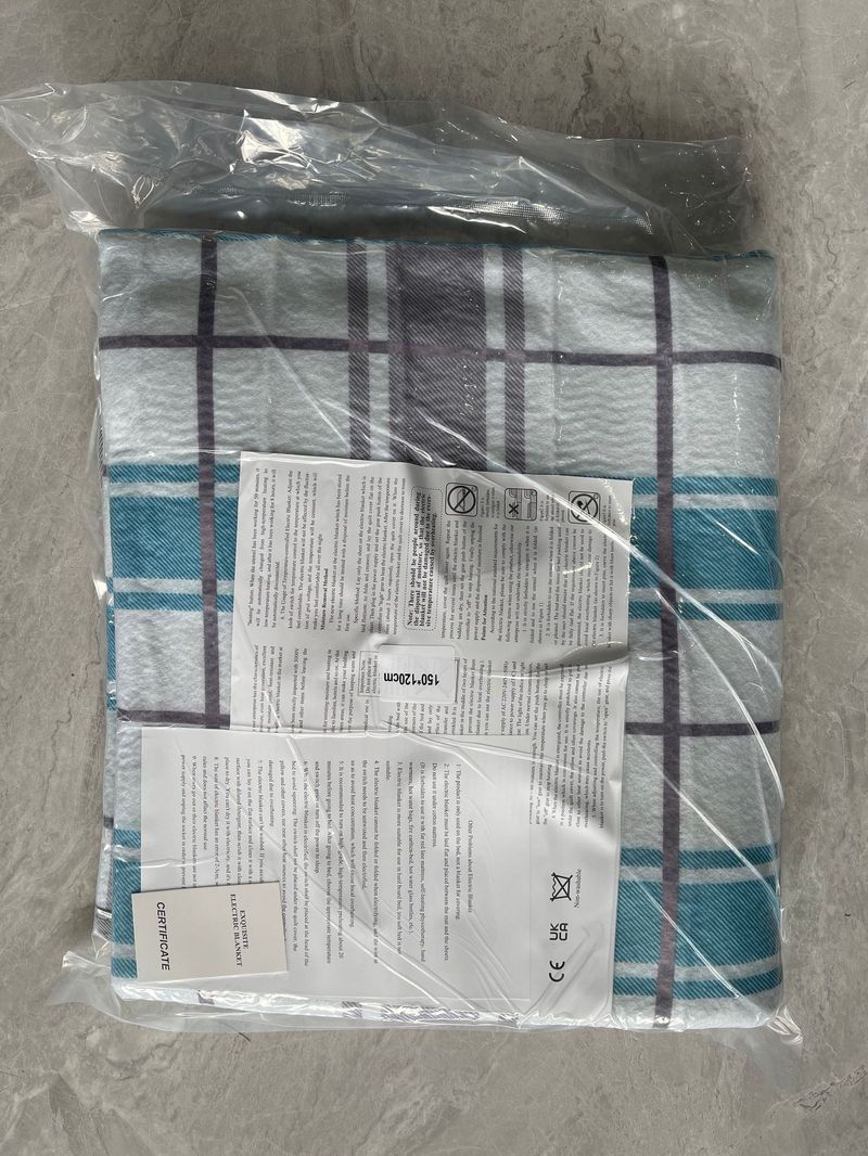 Couverture chauffante électrique – Tissu non tissé, plus de 5 niveaux de chaleur, format simple/double (150 x 70 cm à 200 x 180 cm), options de contrôle intelligentes et manuelles._voghion.com