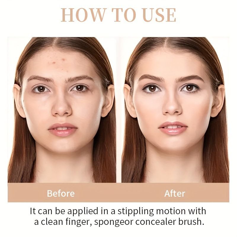 USHAS4 Farbe Wasserdicht Concealer Flüssigkeit Langlebig Gesicht Foundation Make-up Reparatur Und Isolation Creme Make-Up Front Milch_voghion.com