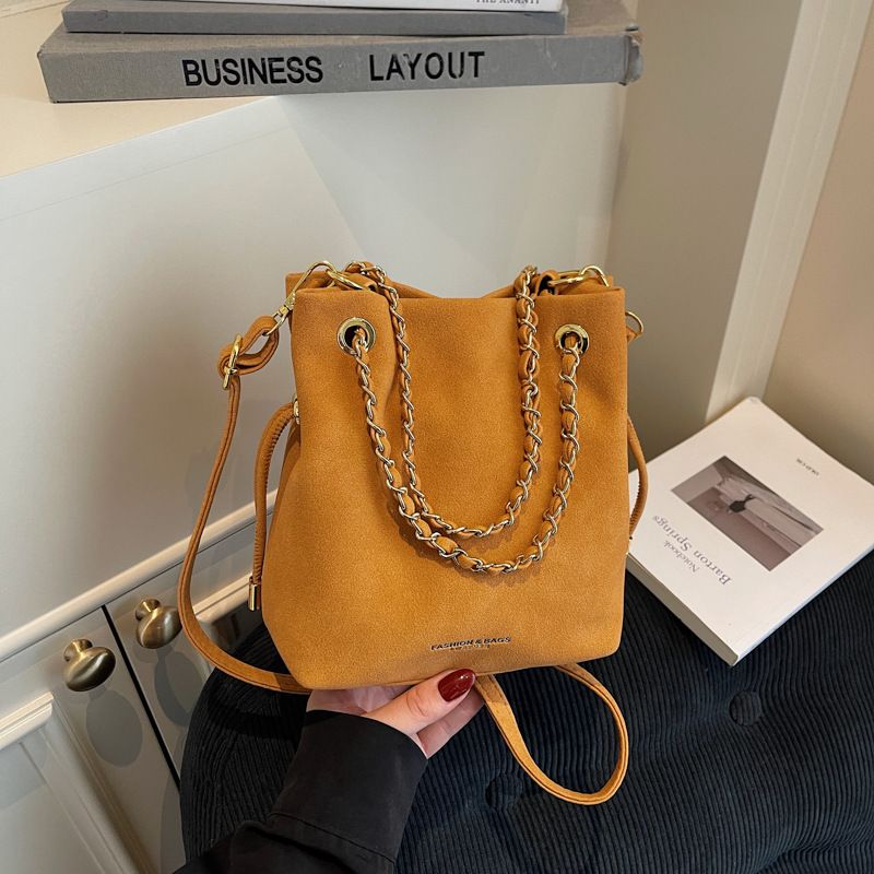 Borsa a tracolla con coulisse in stile coreano Niche per donna, autunno 2025, nuova, versatile, opaca ed elegante_voghion.com