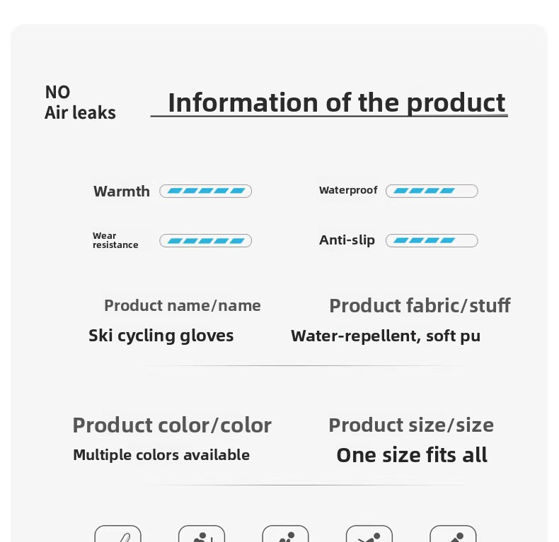 Damen Herren Fahrrad Kältebeständig Winter Fleecegefüttert Verdickt Touchscreen Anti-Rutsch Wasserabweisend Skihandschuhe_voghion.com