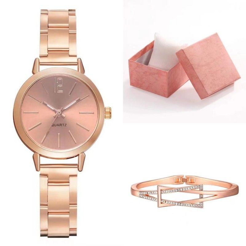 Heißer verkauf frauen dünne schmale riemen einfache business stahlband quarzuhr weibliche studentin prüfung uhr geschenk box_voghion.com