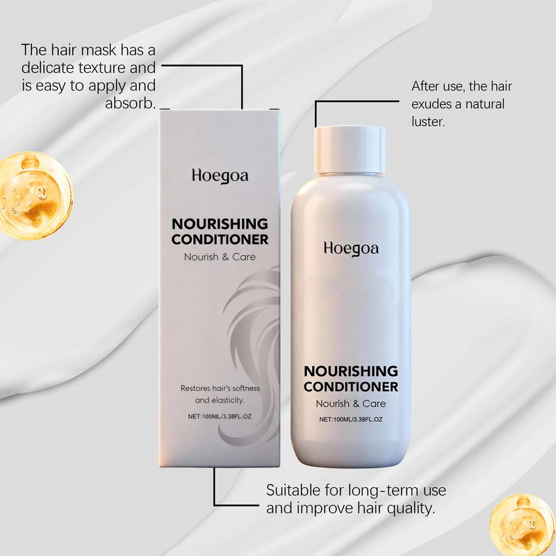 HOEGOA Conditioner Daily Care For Dry And Frizzy Moisturizing Smooth Shiny Fragrant Hair_voghion.com