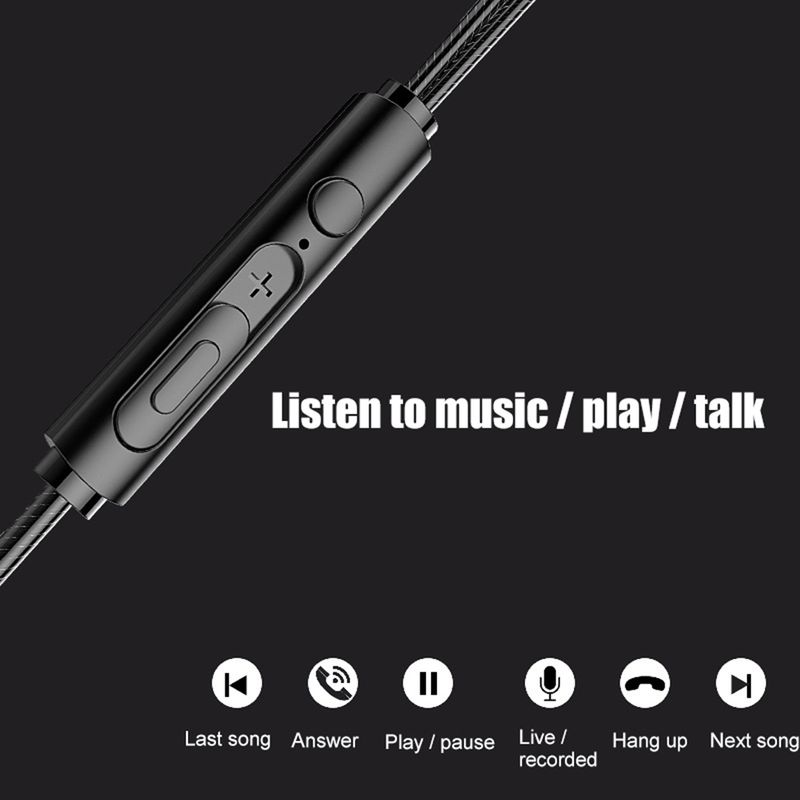 6D 4-Core Dual Moving Coil In-Ear 3.5mm HiFi Bass Wired Earphone Sports Earbuds_voghion.com