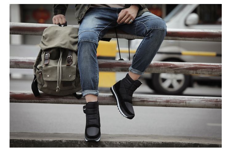 Herenschoenen Winter Warm Slee Bodem Lage Enkellaarzen_voghion.com