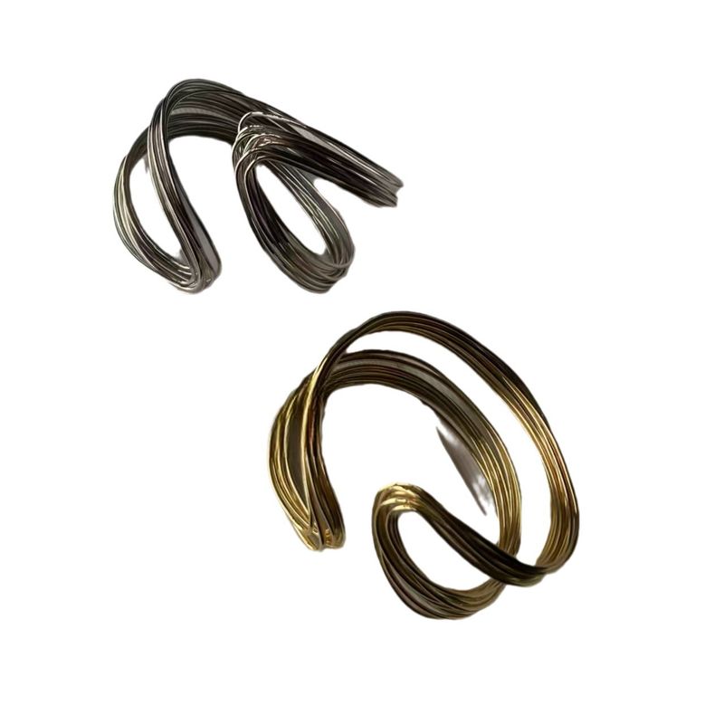 Air Cooled Light Wind Metal Line Multi-layer Winding Bracelet, Exaggerated And Simple Fashion Show Style Bracelet_voghion.com