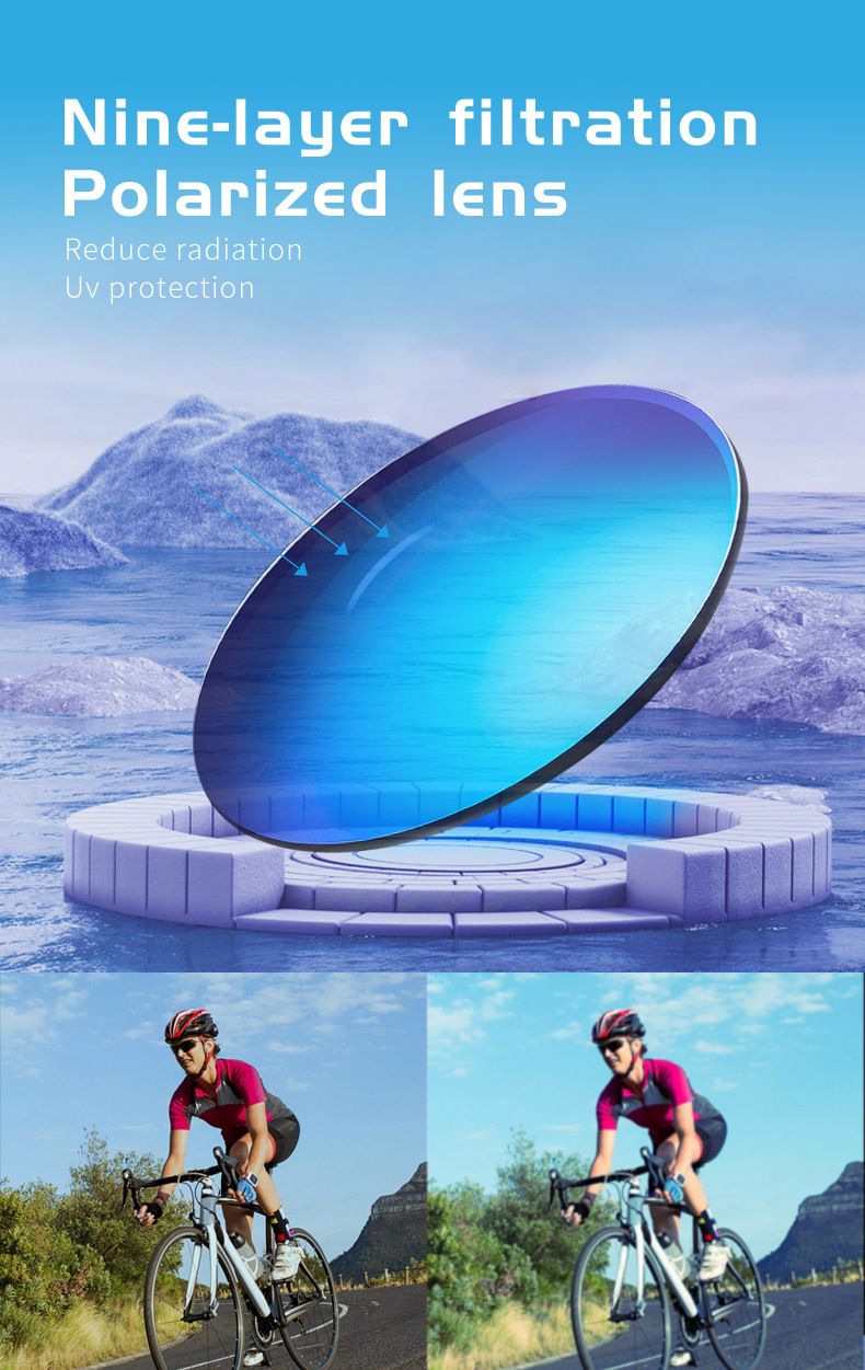 Cycling Eyewear Sports Smart Bluetooth Audio Sunglasses Polarized Lens With Stereo Speakers HD Calls Music Sweatproof For Running Cycling_voghion.com