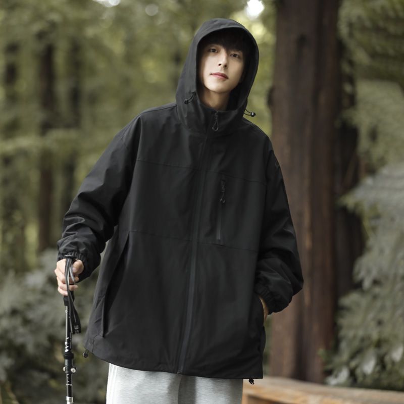 Giacca da lavoro impermeabile in cotone 3 in 1 staccabile per uomo, nuova collezione primavera autunno inverno, tre prove_voghion.com