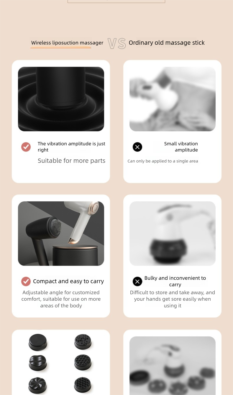 Neu Elektrisches Massagegerät für Nacken, Rücken, Beine, Handmassagegerät, Multifunktionaler Fettschieber für den ganzen Körper für den Heimgebrauch /_voghion.com
