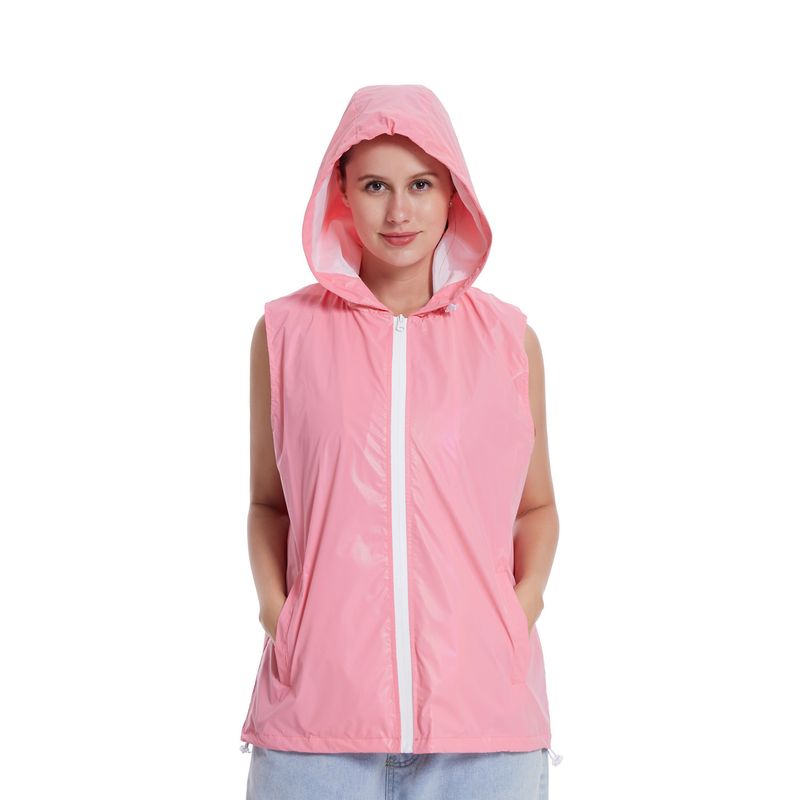 Odzież męska 2024 nowa kolorowa odblaskowa kamizelka ins outdoor sports cycling luminous hooded vest_voghion.com
