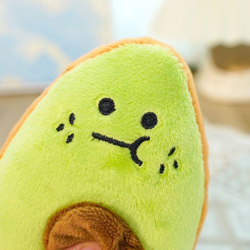 Pet Plush Avocado Sound Toy Teething Boredom Relief Dog Cat Supplies_voghion.com