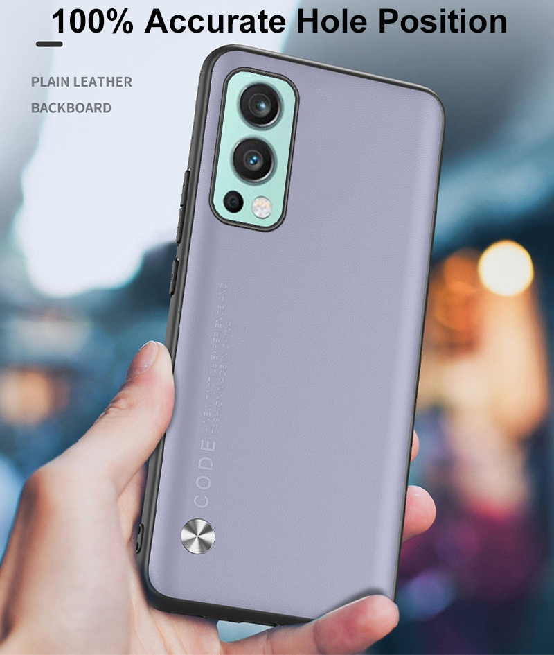 Luxury Leather Phone Case For OnePlus Nord 2 N20 5G Nord2 Cover Matte Silicone Case For One Plus OnePlus Nord N200 N100 _voghion.com