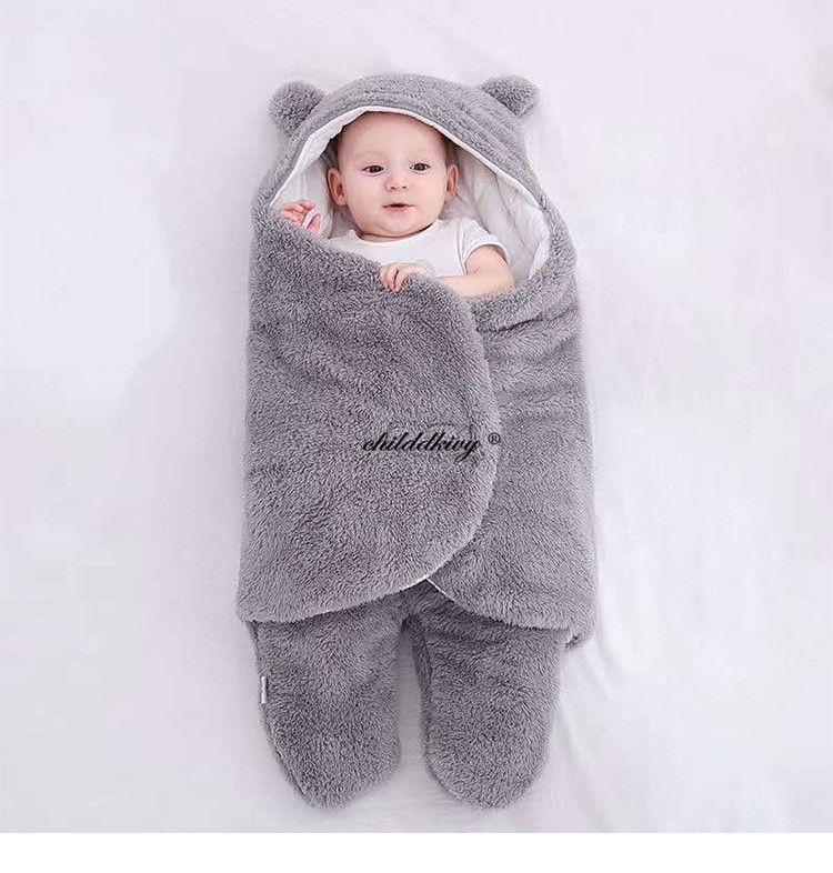 Mantas suaves para recién nacidos, saco de dormir para bebés, saco de dormir grueso para bebés de 0 a 9 meses_voghion.com