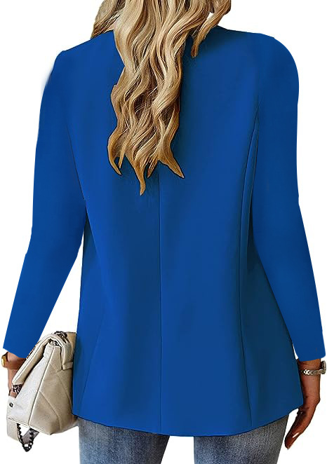 Damen 2023 Herbst langärmliger einfarbiger Cardigan-Blazer für Damen_voghion.com