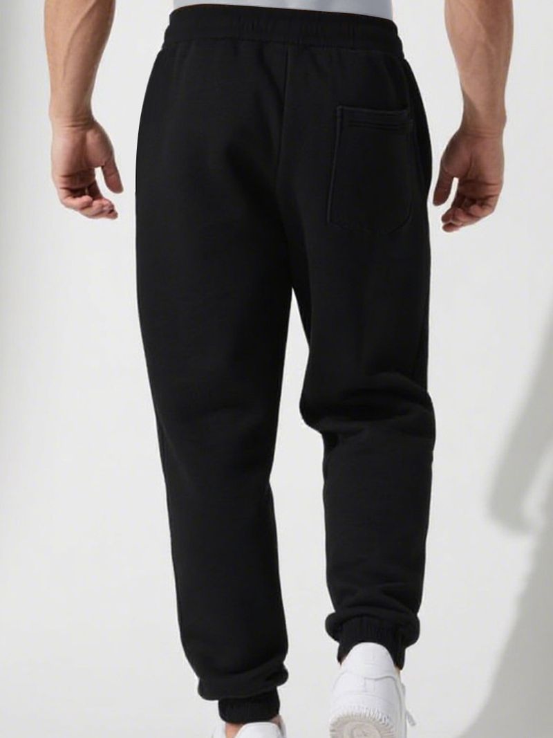 Performance-Jogginghose für Herren – Atmungsaktive, konisch zulaufende Jogginghose zum Laufen und für die Freizeit (Schwarz, S-3XL)_voghion.com