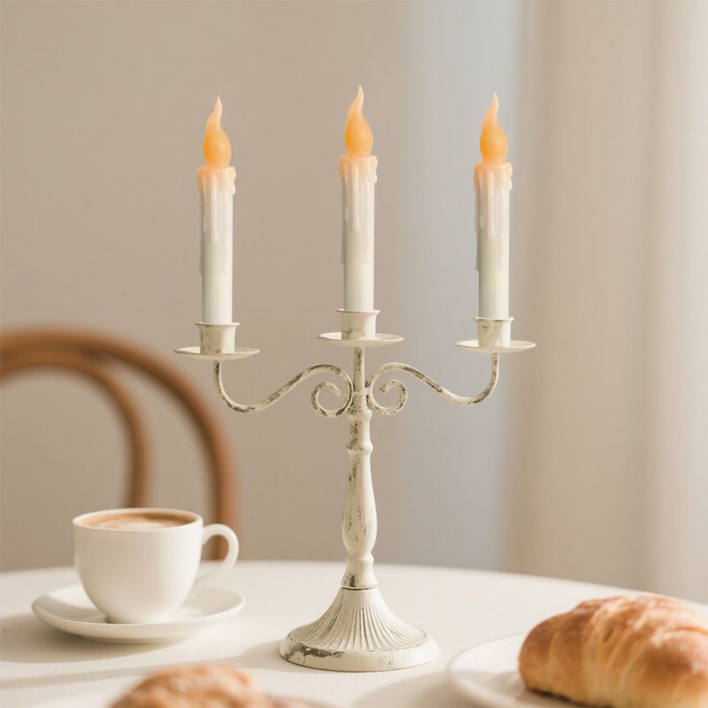 Velas LED recarregáveis por USB – Pacote com 2/6 velas decorativas sem chama com luz cintilante branca/amarela quente para decoração de casa, casamento e feriados_voghion.com