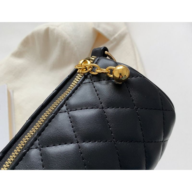 Lingge cilindrica per le donne 2024 nuovo stile alla moda ed elegante, borsa a tracolla diagonale con catena versatile, monospalla_voghion.com