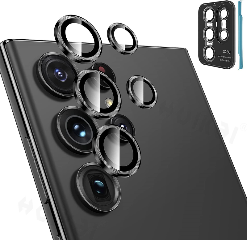 2 PCS voor Samsung Galaxy S23 Ultra S23 Plus S23 Camera Lens Protector Gehard Glas Camera Cover Screen Protector metalen Kras_voghion.com