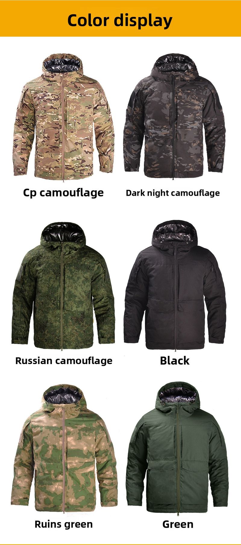 Hanye Reflektierende taktische Outdoor-Skibekleidung für Herren, Tarn-Thermobekleidung für Militärbegeisterte, Kampfeinsatzbekleidung_voghion.com