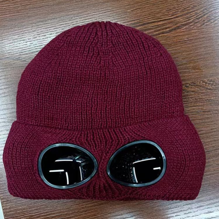 Parabrezza autunnali e invernali da uomo e da donna, berretti da sci in pile, occhiali in calda lana lavorati a maglia, cappelli_voghion.com