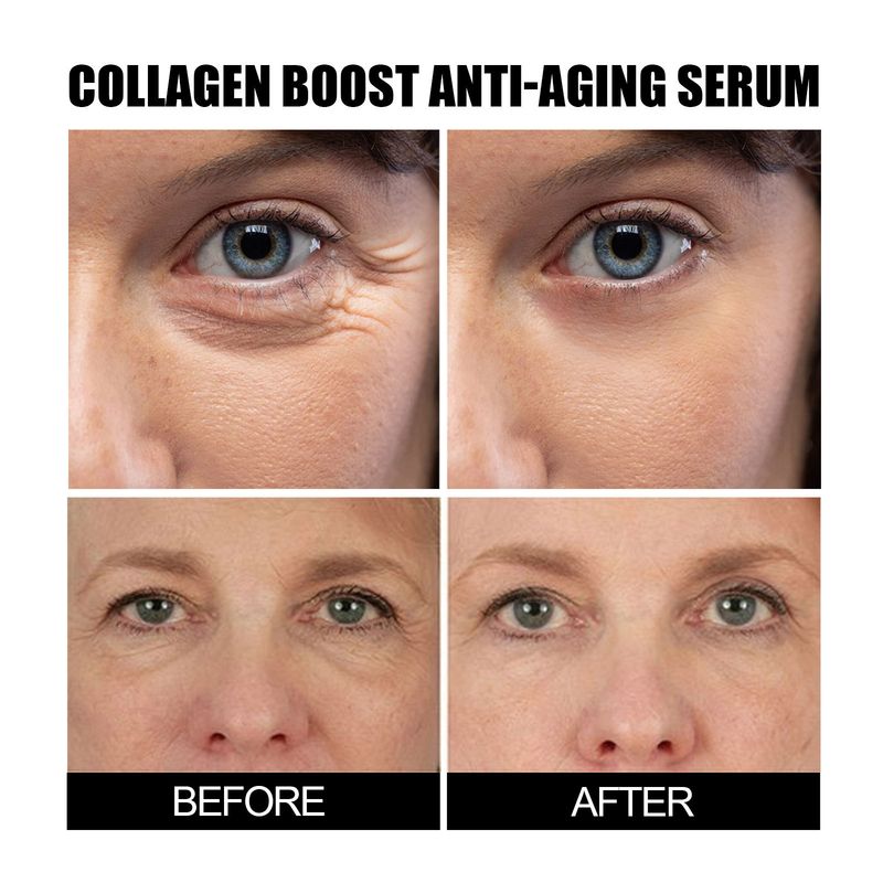 Collagen Anti Wrinkle Facial Serum Anti Aging Face Lift Tightening Dark Spot Remover Brighten Moisturizing Korean Cosmetics 30ml_voghion.com