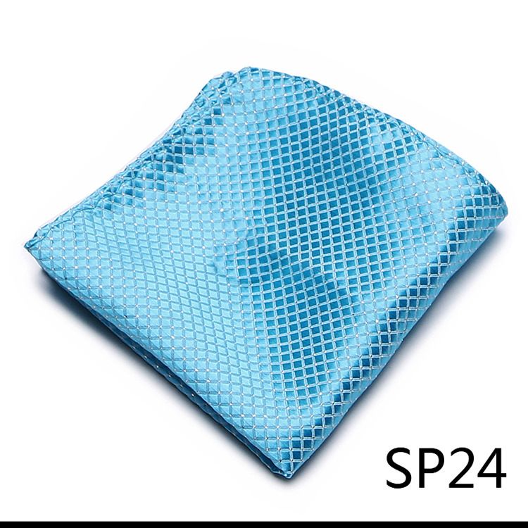 Heren Brits patroon effen kleur polyester zijden vierkante sjaal bruiloft pak zakdoek overhemd klaar op voorraad_voghion.com